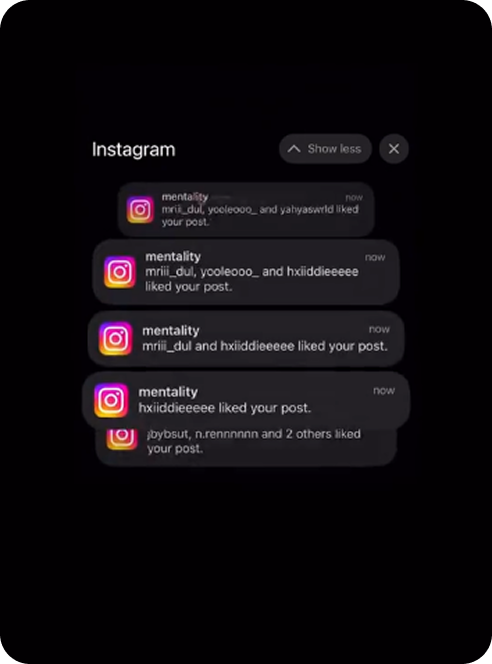 Instagram notifications — social media management