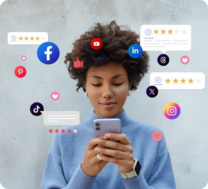 Social media platforms engagement — brand presence